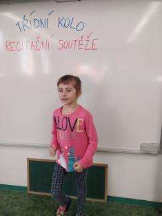 Recitační soutěž - třídní kolo